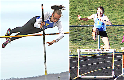 Emily Gallagher (left) and Emma Dhimitri track emily emma