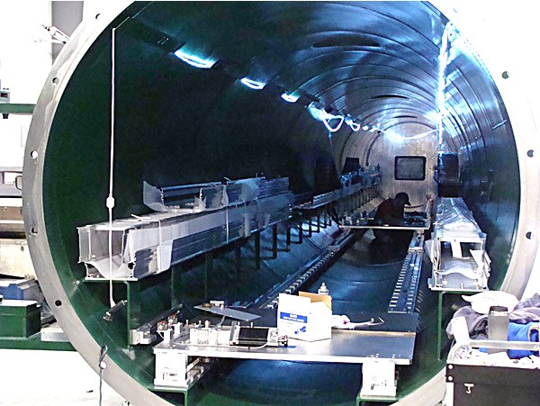 Lansing's Advanced Design Consulting USA, Inc. has fabricated this VSANS (Very Small Angle Neutron Scattering) Instrument for NIST (National Institute of Standards and Technology). It will be used to study the effect of hitting various materials with a neutron stream at NIST's facility near Washington, DC. VSANS Instrument