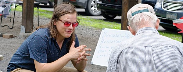 Josh Brokaw Tburg Farmers Market Photo by David M O'Neill