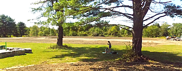The ball field will be completed next Spring, and paved paths will be extended around it Village of Lansing Dedicates Three Parks
