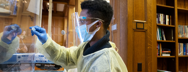 Photo by John Munson/Cornell University cornell covid testing 2