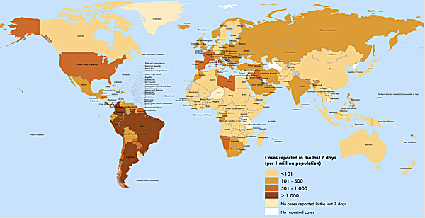 WHO COVID Tracking Map WHO COVID Tracking Map
