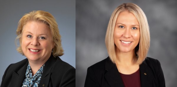 Abby Peterson (right) and Michelle Hallock ttc hallock peterson